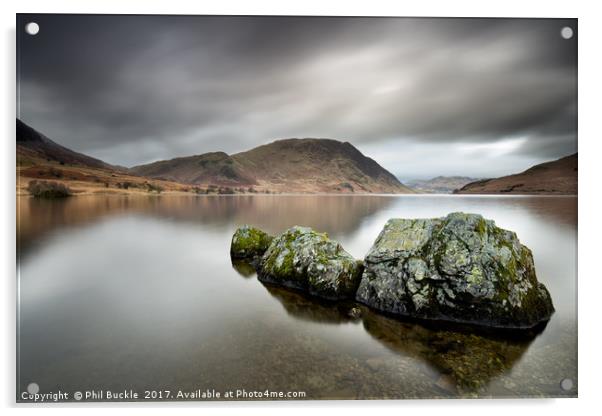 Stone Monster of Crummock Water Acrylic by Phil Buckle