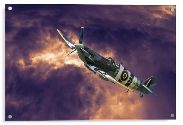 Spitfire Acrylic by Alf Damp
