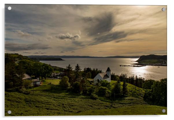 Uig bay, Isle of Skye Acrylic by Marlane Clarke