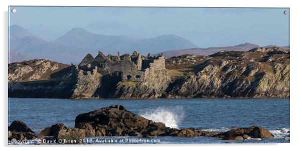 Cromwell's Castle Inishbofin Acrylic by David O'Brien