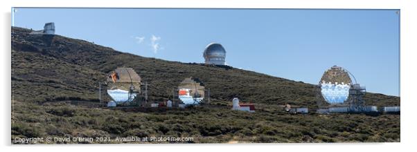 Roque de los Muchachos Observatory Acrylic by David O'Brien