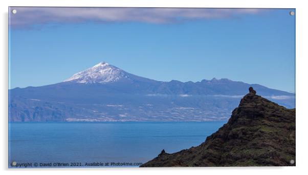 El Teide Acrylic by David O'Brien