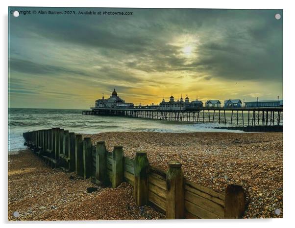 Eastbourne Pier  Acrylic by Alan Barnes