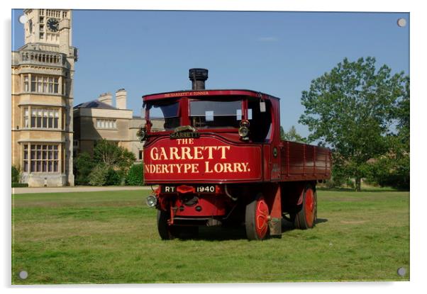 Garrett steam lorry Acrylic by Alan Barnes