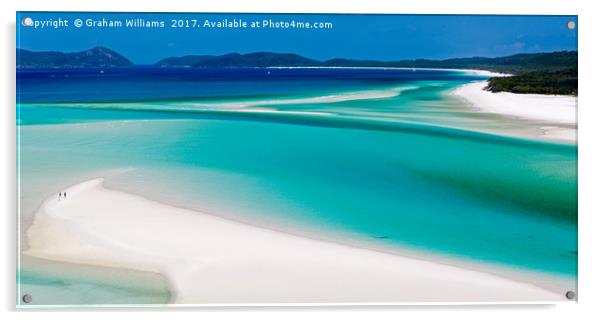 Whitehaven Beach Acrylic by Graham Williams
