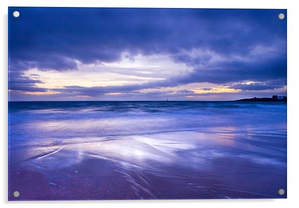 Sunset over Eile Beach Acrylic by Malcolm Smith
