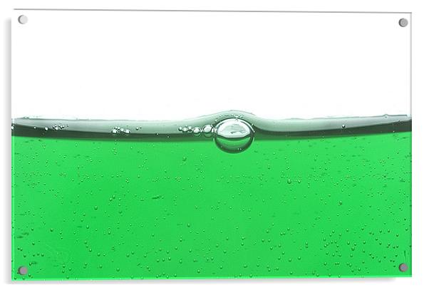 Green liquid Acrylic by Malcolm Smith