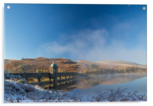 Craig Goch morning frost Acrylic by Sorcha Lewis