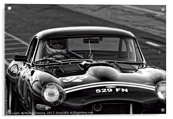 Jaguar E-type Acrylic by Martin Dunning