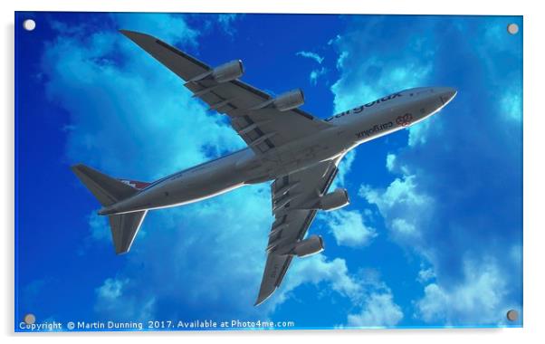Cargolux Boeing 747 Acrylic by Martin Dunning