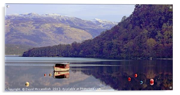Loch Lomond Still Air                              Acrylic by David Mccandlish