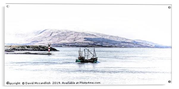     Leaving Oban                            Acrylic by David Mccandlish