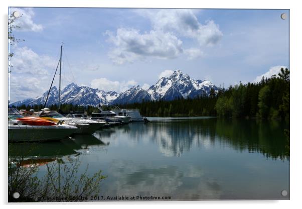 Colter Bay Impression - Grand Teton NP  Acrylic by Christiane Schulze