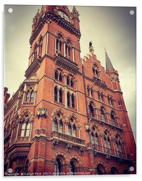 Saint Pancras Station, London Acrylic by Callum Pirie