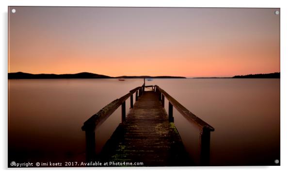            Sunrise at Binalong Bay.....Tasmania    Acrylic by imi koetz