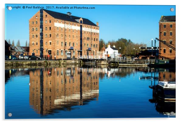 Lock Warehouse, Gloucester Docks Acrylic by Paul Baldwin