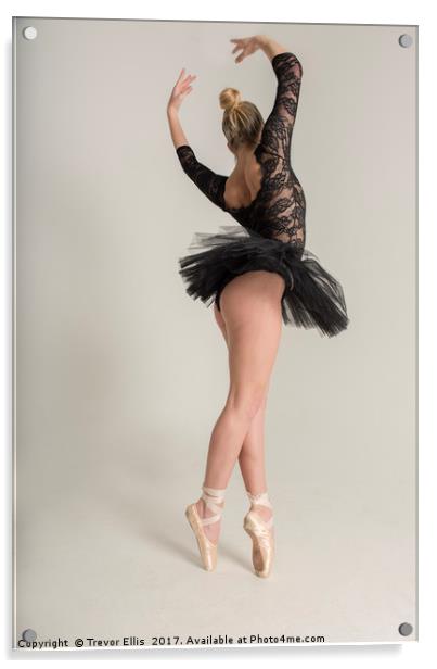 Ballet Dancer Acrylic by Trevor Ellis