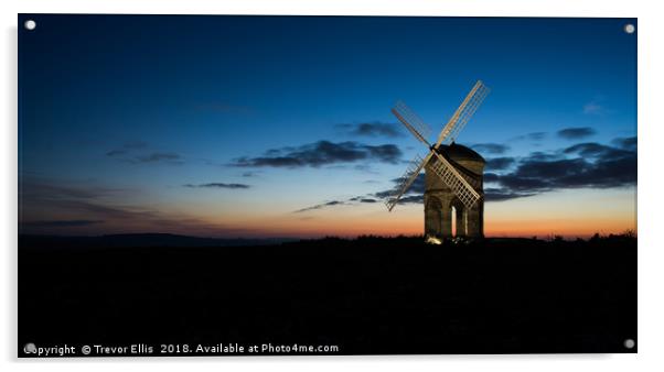 Chesterton Mill at sunset Acrylic by Trevor Ellis