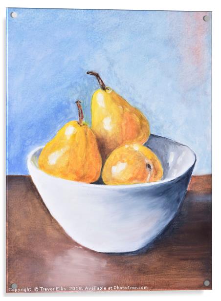 The fruit bowl Acrylic by Trevor Ellis