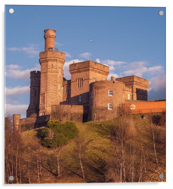 Inverness Castle Acrylic by John Frid