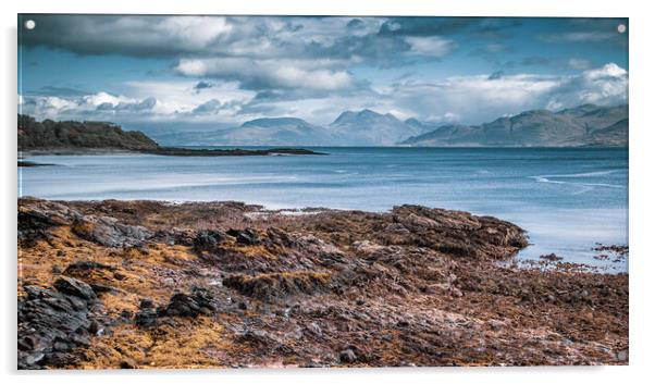 Loch Hourn Scottish Highlands Acrylic by John Frid