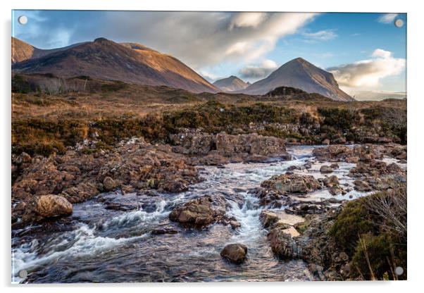 Sligachan River Isle of Skye Acrylic by John Frid