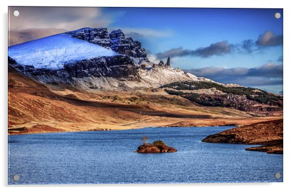 The Storr over Loch Fada on the Isle of Skye Acrylic by John Frid