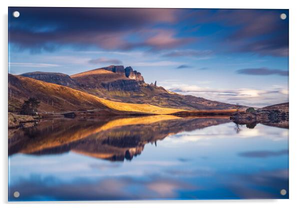 The Storr and Loch Fada on the Isle of Skye Acrylic by John Frid