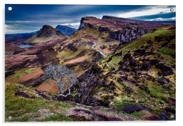 The Quiraing Isle of Skye Acrylic by John Frid