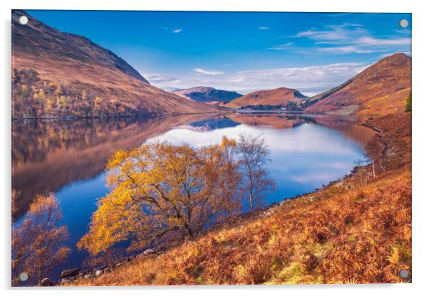 Loch Beannacharain in the Scottish Highlands Acrylic by John Frid