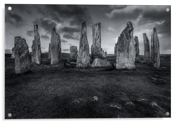 The Callanish Standing Stones - Isle of Lewis Acrylic by John Frid