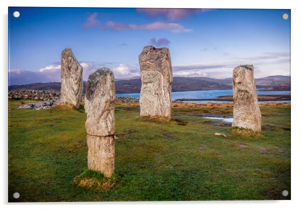Callonish Standing Stones - Isle of Lewis Acrylic by John Frid