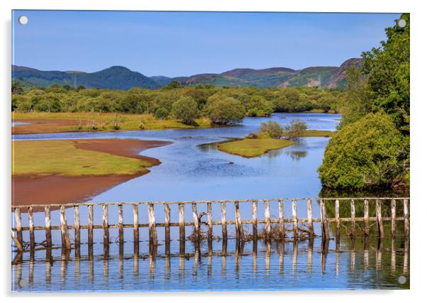 Loch Fleet - Scottish Highlands Acrylic by John Frid