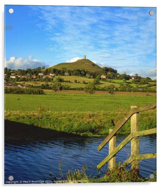 Majestic Views of Glastonbury Tor Acrylic by Paul F Prestidge