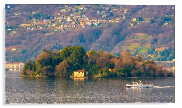Madre Island, Lake Maggiore, Italy Acrylic by Paul F Prestidge