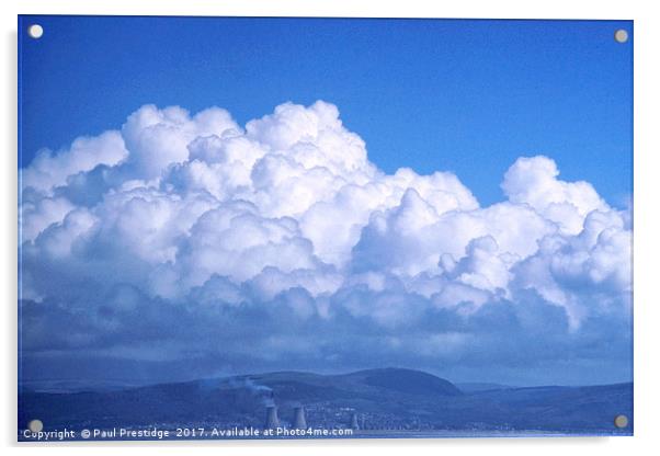 Towering Thunderclouds in Port Talbot Acrylic by Paul F Prestidge