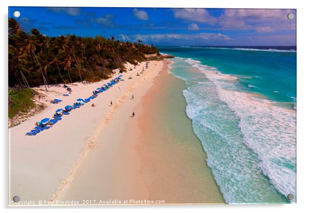 Crane Beach, Barbados Acrylic by Paul F Prestidge
