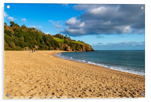 Blackpool Sands, Dartmouth, South Devon Acrylic by Paul F Prestidge