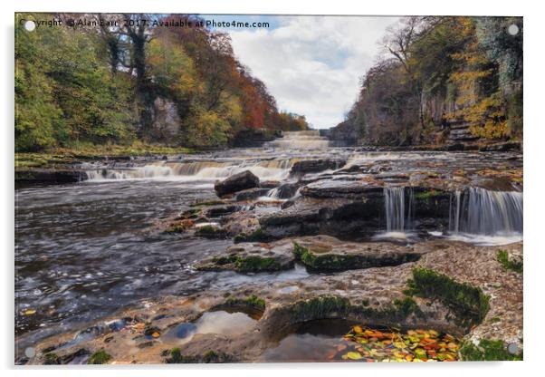 Lower Aysgarth Falls in the Yorkshire Dales  Acrylic by Alan Barr