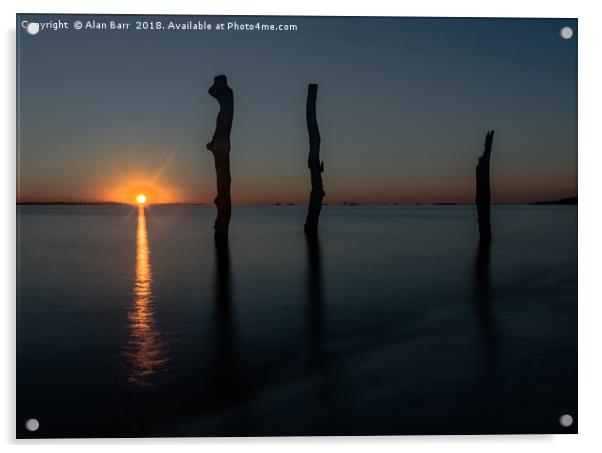 Portsmouth Sunrise Acrylic by Alan Barr