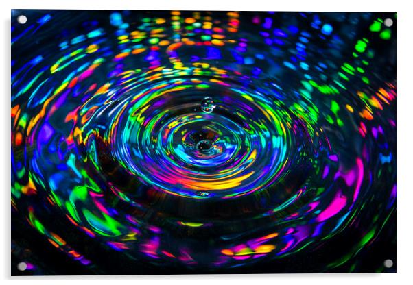 Disco Bubble Acrylic by Jennifer Higgs