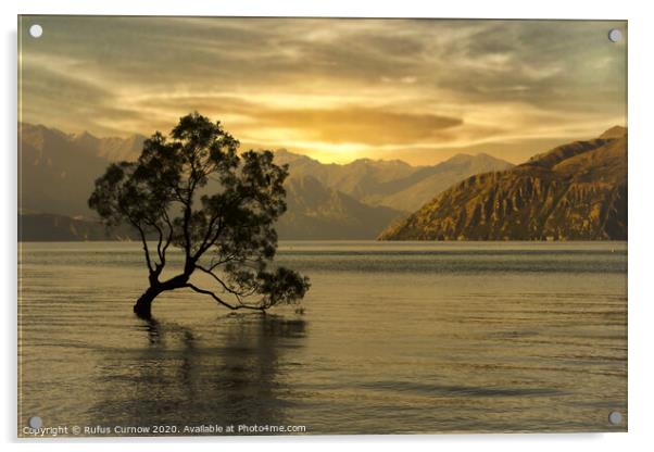Sunset over Lake Wanaka Acrylic by Rufus Curnow