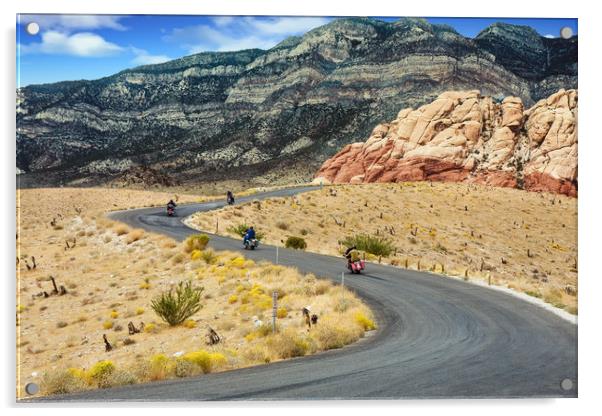 Riding Into Dessert Acrylic by Darryl Brooks