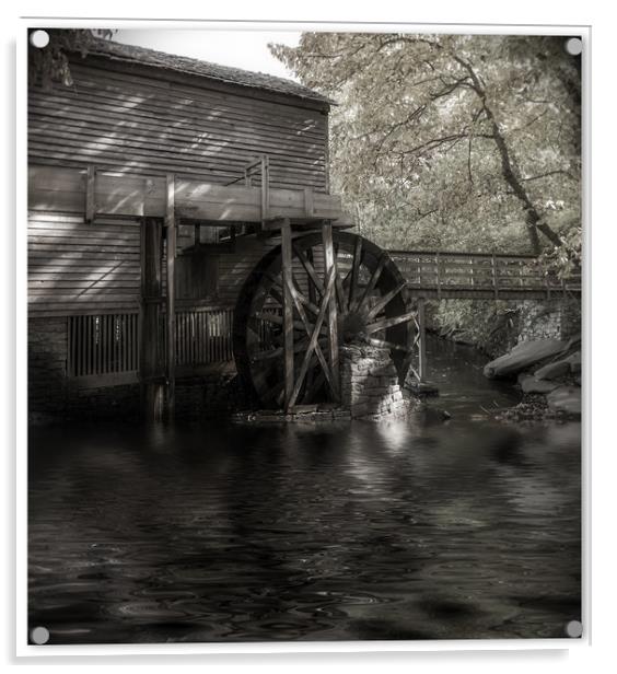 Mill Wheel Acrylic by Darryl Brooks