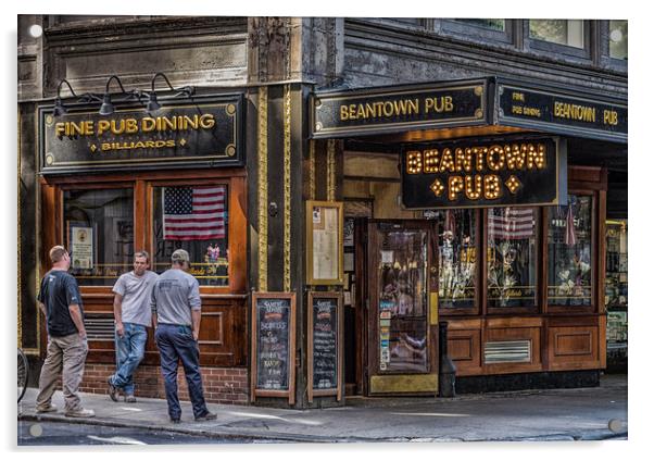 Beantown Pub Acrylic by Darryl Brooks