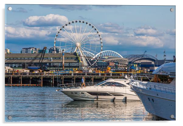 Cruising Past the Wheel Acrylic by Darryl Brooks