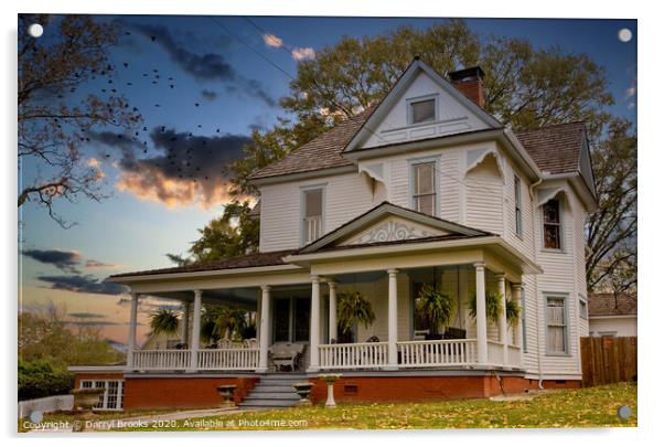 Old House at Dusk Acrylic by Darryl Brooks