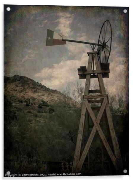 Windmill Acrylic by Darryl Brooks