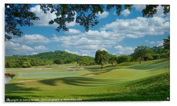 Jungle Golf Course in Costa Rica Acrylic by Darryl Brooks
