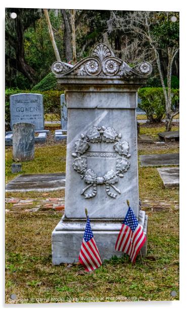 Old Tomb in Southern Cemetery Acrylic by Darryl Brooks